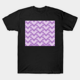 Abstract geometric pattern - purple. T-Shirt